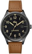 Lacoste Herreklokke 2011021 Sort/Lær Ø43 mm