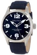 Nautica Herreklokke A11555G BFD 102 Blå/Lær Ø44 mm