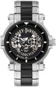 Bulova Herreklokke 78A124 Harley-Davidson Sort/Stål Ø44 mm