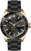 Invicta Aviator Herreklokke 38404 Sort/Gummi Ø45 mm