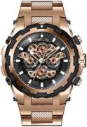 Invicta Specialty Herreklokke 34225 Sort/Rose-gulltonet stål Ø50 mm