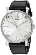 Calvin Klein Cogent Dameklokke K3B231C6 Sølvfarget/Lær Ø36 mm