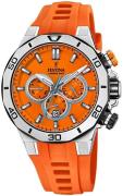 Festina 99999 Herreklokke F20449-C Orange/Gummi Ø44 mm