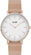 Cluse 99999 Dameklokke CW0101201001 Hvit/Rose-gulltonet stål Ø38 mm