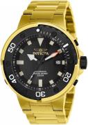 Invicta 99999 Herreklokke 24467 Sort/Gulltonet stål Ø49 mm