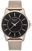 Gant 99999 Dameklokke GT060002 Sort/Rose-gulltonet stål Ø36 mm