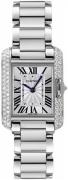 Cartier Tank Anglaise Dameklokke WT100008 Sølvfarget/18 karat hvitt