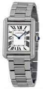 Cartier Tank Solo Dameklokke W5200013 Small Sølvfarget/Stål 24.4x31