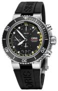 Oris Diving Herreklokke 01 774 7708 4154-Set RS Sort/Gummi Ø48 mm