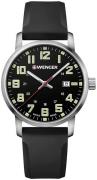 Wenger 99999 Herreklokke 01.1641.110 Sort/Gummi Ø42 mm