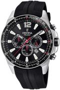 Festina Sport Herreklokke F20376-3 Sort/Gummi Ø47 mm