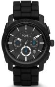 Fossil Machine Herreklokke FS4487IE Sort/Gummi Ø45 mm