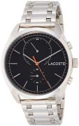 Lacoste 99999 Herreklokke 2010918 Sort/Stål Ø44 mm