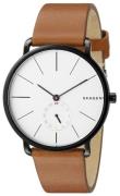 Skagen Hagen Herreklokke SKW6216 Hvit/Lær Ø40 mm