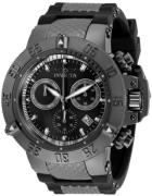 Invicta Herreklokke 5508 Subaqua Sort/Gummi Ø50 mm