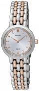 Seiko Dameklokke SUP351P1 Dress Ladies Sølvfarget/Rose-gulltonet