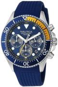 Nautica Herreklokke NAPWPC002 Blå/Gummi Ø44 mm