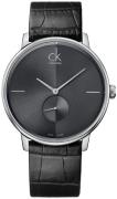 Calvin Klein Dameklokke K2Y231C3 Accent Sort/Lær Ø32 mm