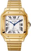 Cartier Herreklokke WGSA0030 Santos De Sølvfarget/18 karat gult gull