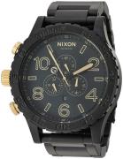 Nixon Herreklokke A0831041-00 The 51-30 Chrono Sort/Stål Ø51 mm