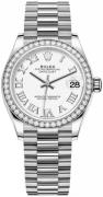 Rolex Dameklokke 278289RBR-0007 Datejust 31 Hvit/18 karat hvitt gull