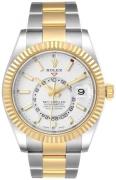 Rolex Herreklokke 326933-0009 Sky-Dweller Hvit/18 karat gult gull