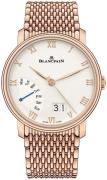 Blancpain Herreklokke 6668-3642-MMB Villeret Hvit/18 karat rosé gull