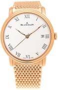 Blancpain Herreklokke 6630-3631-MMB Villeret Hvit/18 karat rosé gull