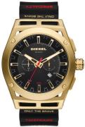 Diesel Herreklokke DZ4546 Timeframe Sort/Gummi Ø48 mm