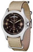 Hamilton Herreklokke H64451353 Khaki Brun/Stål Ø40 mm