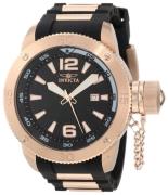 Invicta Herreklokke 12965 I-Force Sort/Rose-gulltonet stål Ø51.5 mm