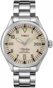 Timex Herreklokke TW2P84500BR Antikkhvit/Stål Ø38 mm