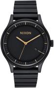 Nixon Herreklokke A11601041-00 Sort/Stål Ø41 mm