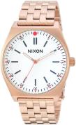 Nixon Dameklokke A11862761-00 Hvit/Rose-gulltonet stål Ø36 mm