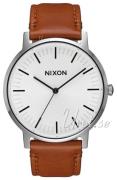 Nixon Herreklokke A10582442-00 Hvit/Lær Ø40 mm