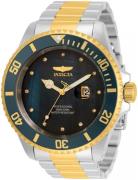 Invicta Herreklokke 34151 Pro Diver Grønn/Gulltonet stål Ø54 mm