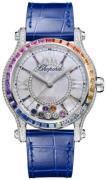 Chopard Dameklokke 274891-1007 Happy Sport Lær Ø36 mm