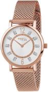 Breil Dameklokke EW0404 Tribe Hvit/Rose-gulltonet stål Ø32 mm