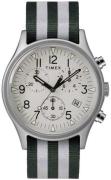 Timex Herreklokke TW2R81300D7 Sølvfarget/Tekstil Ø40 mm