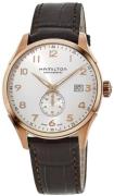 Hamilton Herreklokke H42575513 American Classic Jazzmaster Hvit/Lær