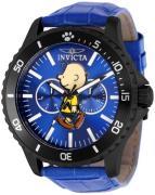 Invicta Herreklokke 38641 Character Blå/Lær Ø48 mm