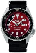 Seiko 5 Herreklokke SRPE83K1 Rød/Tekstil Ø42.5 mm