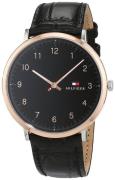 Tommy Hilfiger Herreklokke 1791339 Dress Sort/Lær Ø40 mm