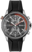 Hugo Boss Herreklokke 1513931 Globetrotter Grå/Gummi Ø46 mm