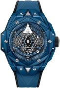 Hublot Herreklokke 418.EX.5107.RX.MXM21 Big Bang 45Mm Blå/Gummi Ø45