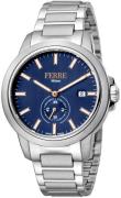 Ferrè Milano Herreklokke FM1G141M0061 Davide Blå/Stål Ø42 mm