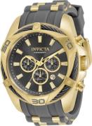 Invicta Herreklokke 34140 Bolt Sort/Gulltonet stål Ø50 mm