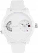 Tommy Hilfiger Herreklokke 1791558 Hvit/Gummi Ø40 mm