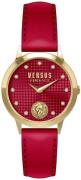 Versus by Versace Dameklokke VSP571221 Strandbank Rød/Lær Ø34 mm