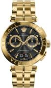 Versace Herreklokke VE1D01721 Aion Sort/Gulltonet stål Ø45 mm